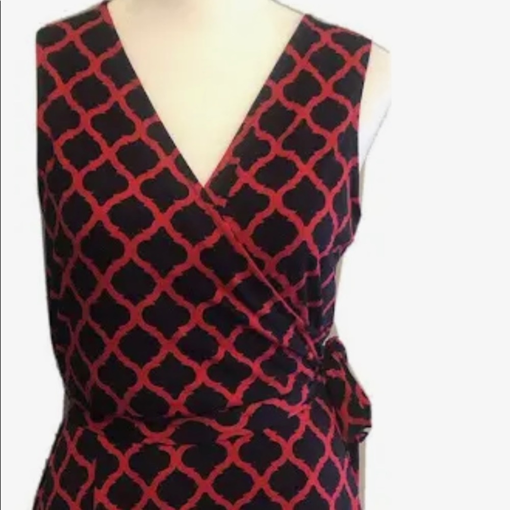 Stitch Fix (Hawthorne 41) sleeveless wrap dress